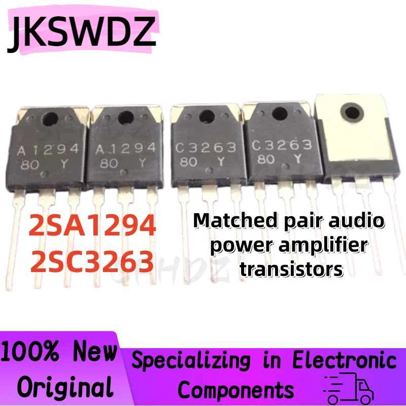 10PCS/5Pairs 100% Brand New and Quality 2SA1294 2SC3263 A1294 C3263 TO-3P Matched pair audio power amplifier transistors
10PCS/5Pairs 100% Brand New and Quality 2SA1294 2SC3263 A1294 C3263 TO-3P Matched pair audio power amplifier transistors