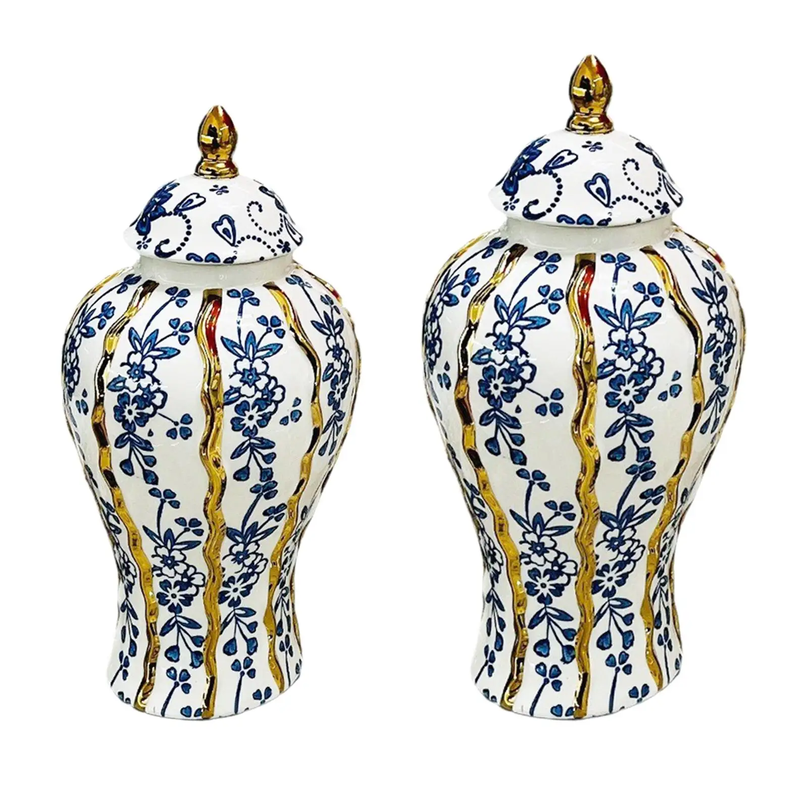 Porcelain Ginger Jar Ceramic Flower Vase Flowers Display Gift Decorative Vase Organizer Temple Jar Vase for Entrance Bedroom
Porcelain Ginger Jar Ceramic Flower Vase Flowers Display Gift Decorative Vase Organizer Temple Jar Vase for Entrance Bedroom