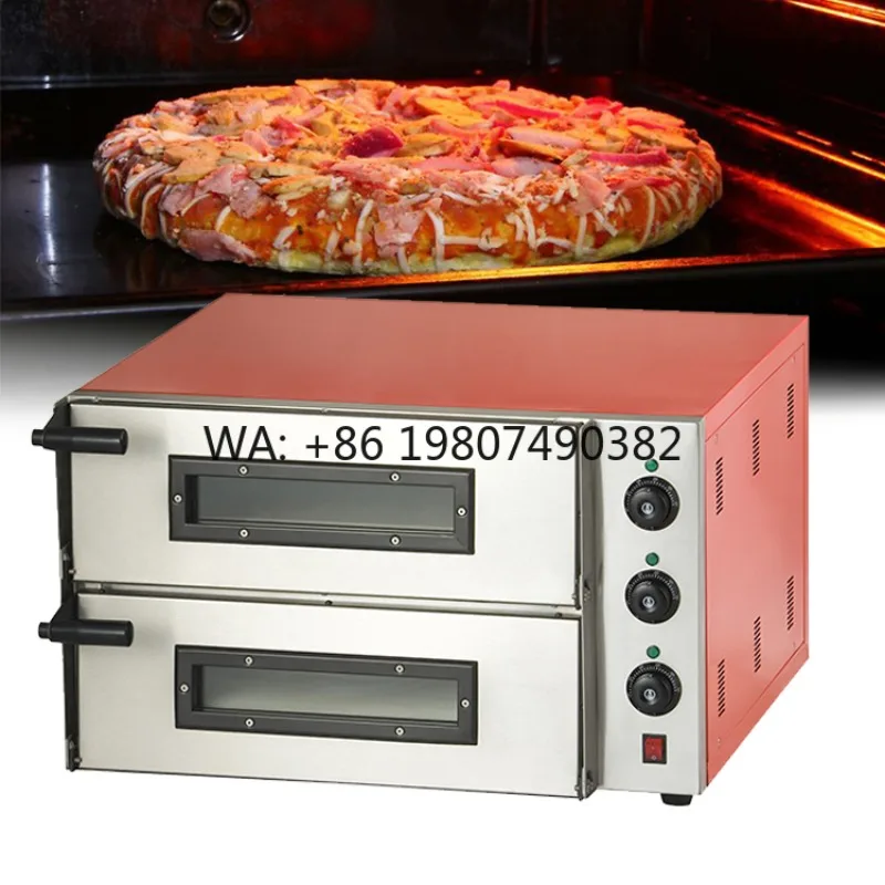 Countertop Double Deck Pizza Oven, High Heat Electric Bakery Equipment, Commercial Baking Machine for Restaurant Use
Countertop Double Deck Pizza Oven, High Heat Electric Bakery Equipment, Commercial Baking Machine for Restaurant Use