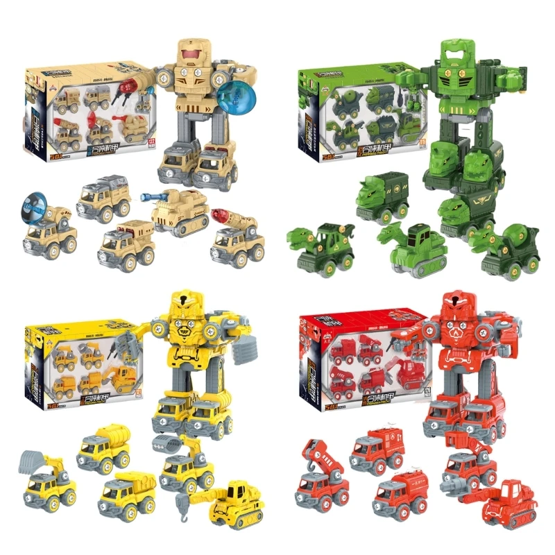 5 in 1 Robot Cartoon Dinosaur Toy for Boys Construction Transforming Toy DIY Assembly Robot Dinosaur Toy
5 in 1 Robot Cartoon Dinosaur Toy for Boys Construction Transforming Toy DIY Assembly Robot Dinosaur Toy
