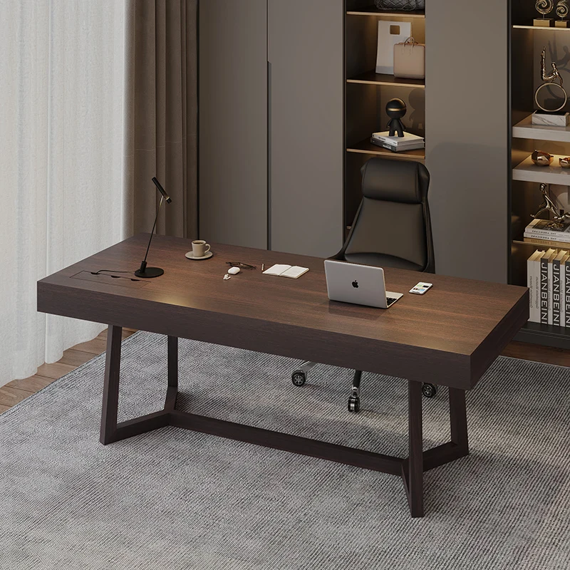 Desk all solid wood living room large strip boss office high-end household double designer computer desk
Desk all solid wood living room large strip boss office high-end household double designer computer desk