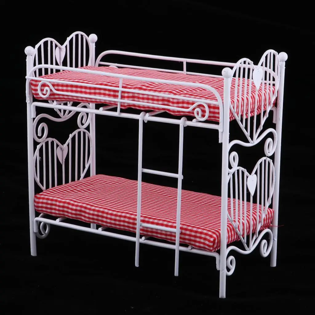Dollhouse Miniatures Furniture Metal Bunk Bed Mattress 1 12 Scale Bedroom Decor Accessories for Dolls
Dollhouse Miniatures Furniture Metal Bunk Bed Mattress 1 12 Scale Bedroom Decor Accessories for Dolls