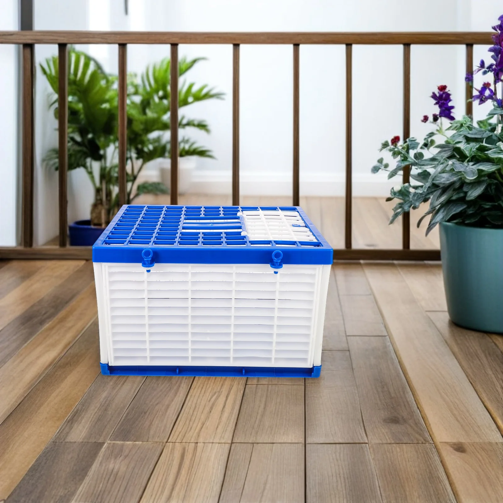 Foldable Plastic Pigeon Basket Lightweight Carrier Nest Box Easy Transport Training Release 15.64x11.71x9.82in 
Foldable Plastic Pigeon Basket Lightweight Carrier Nest Box Easy Transport Training Release 15.64x11.71x9.82in
