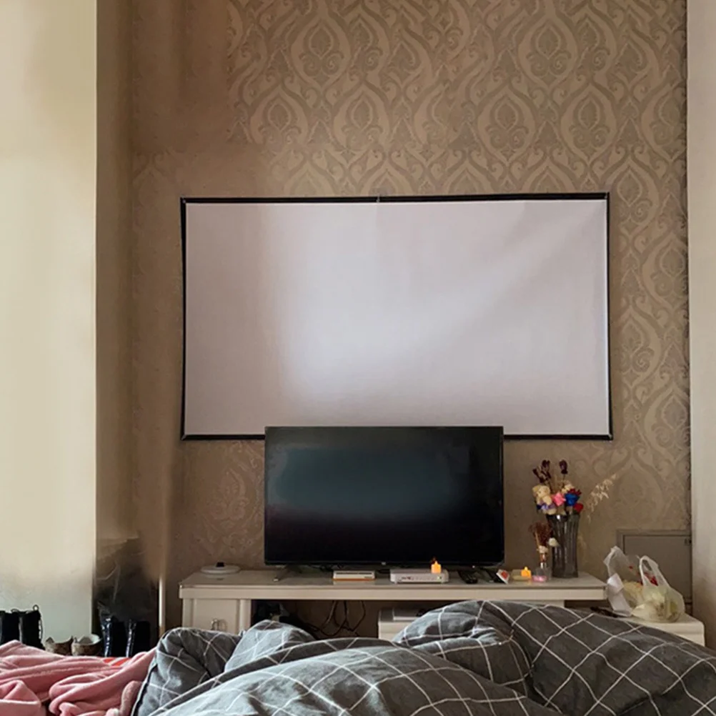 72 Inch Portable Projector Screen Foldable 16:9 High Definition Screen for Indoor Outdoor Use Reinforced Edges Metal Grommets No
72 Inch Portable Projector Screen Foldable 16:9 High Definition Screen for Indoor Outdoor Use Reinforced Edges Metal Grommets No