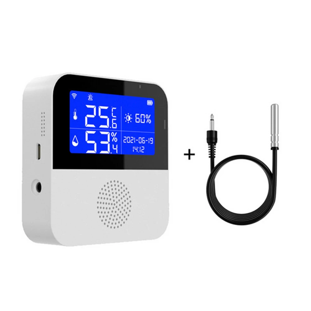 Smart WiFi Temperature Humidity Sensor LCD Backlight Digital Hygrometer Thermometer Sensor
Smart WiFi Temperature Humidity Sensor LCD Backlight Digital Hygrometer Thermometer Sensor
