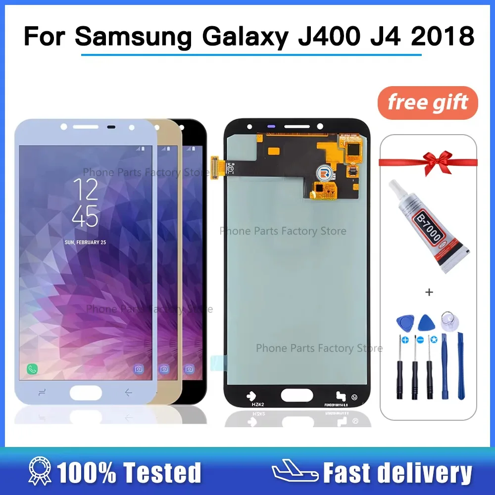 ЖК-дисплей Amoled J400 для Samsung Galaxy J4 2018, сенсорная панель, дигитайзер в сборе, ЖК-экран для J4, J400F, J400H, J400P, J400M, J400G/DS
ЖК-дисплей Amoled J400 для Samsung Galaxy J4 2018, сенсорная панель, дигитайзер в сборе, ЖК-экран для J4, J400F, J400H, J400P, J400M, J400G/DS