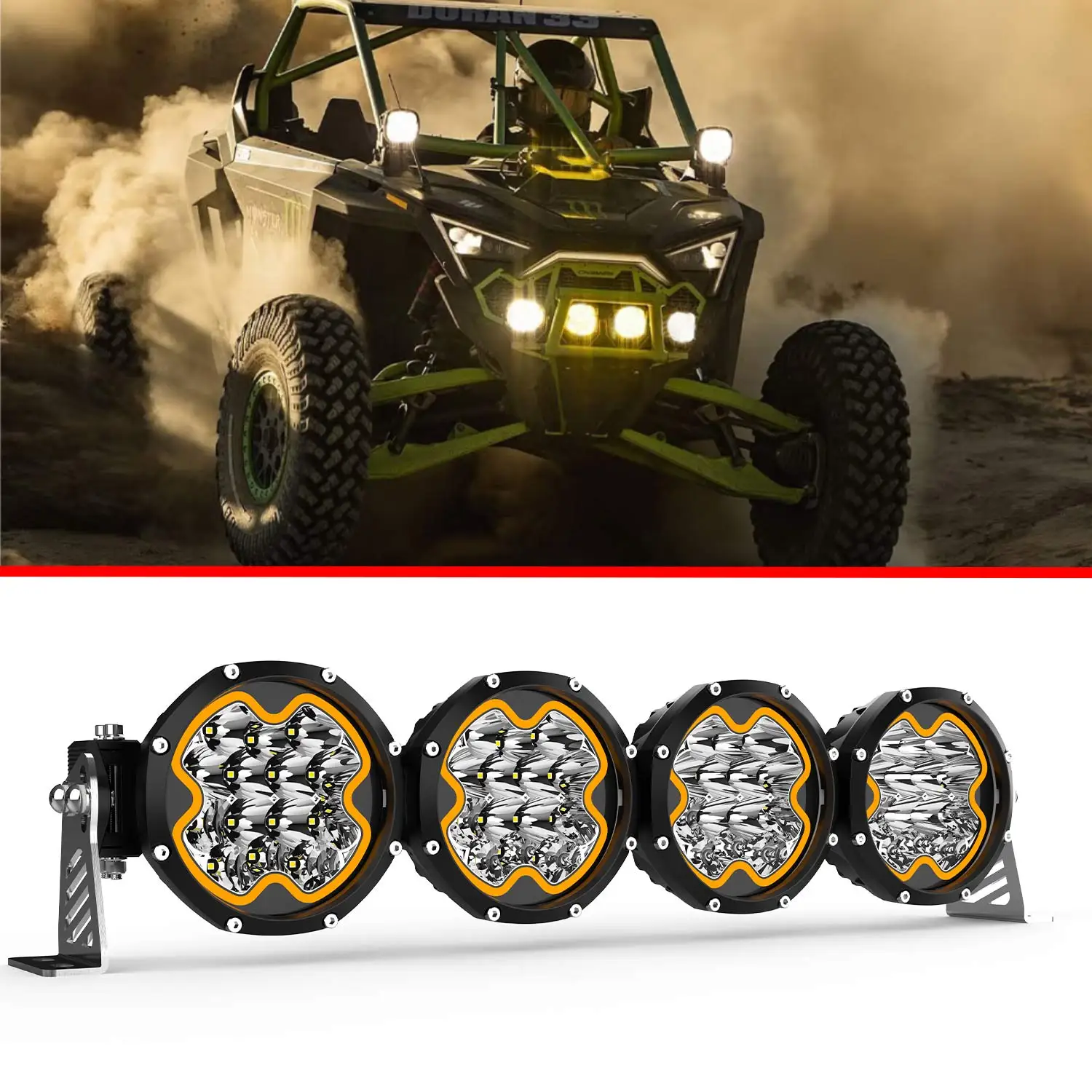 YBYZ 146W LED Work Light bar Fog Lamp Spot Flood Combo beam Headlight Linkable Roof Mount LED Light Kit with amber for utv ATV
YBYZ 146W LED Work Light bar Fog Lamp Spot Flood Combo beam Headlight Linkable Roof Mount LED Light Kit with amber for utv ATV