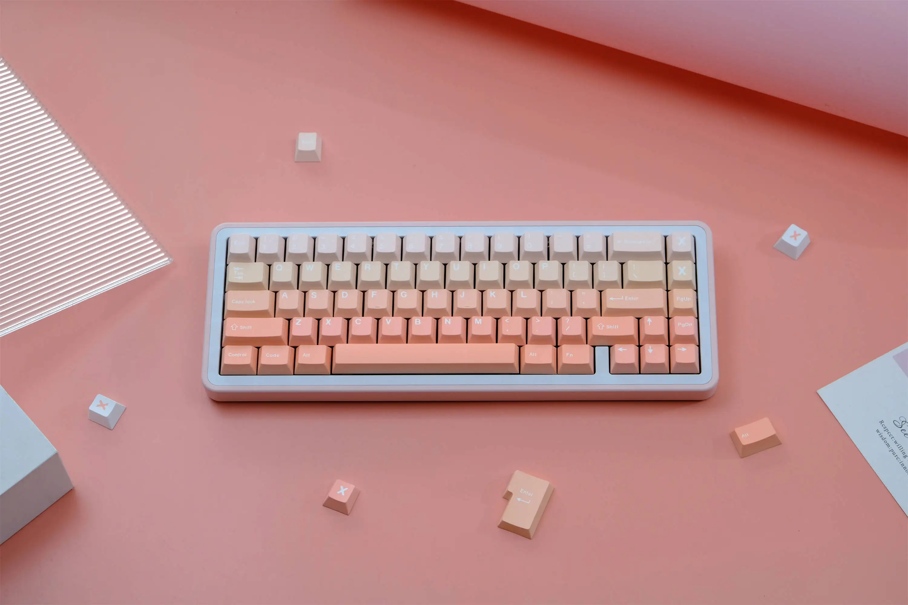 GMK Rouge Gradient Keycaps 130 Keys PBT Material CHERRY Profile DYE-SUB Keycaps For MX Switch Wooting Mechanical Keyboard
GMK Rouge Gradient Keycaps 130 Keys PBT Material CHERRY Profile DYE-SUB Keycaps For MX Switch Wooting Mechanical Keyboard