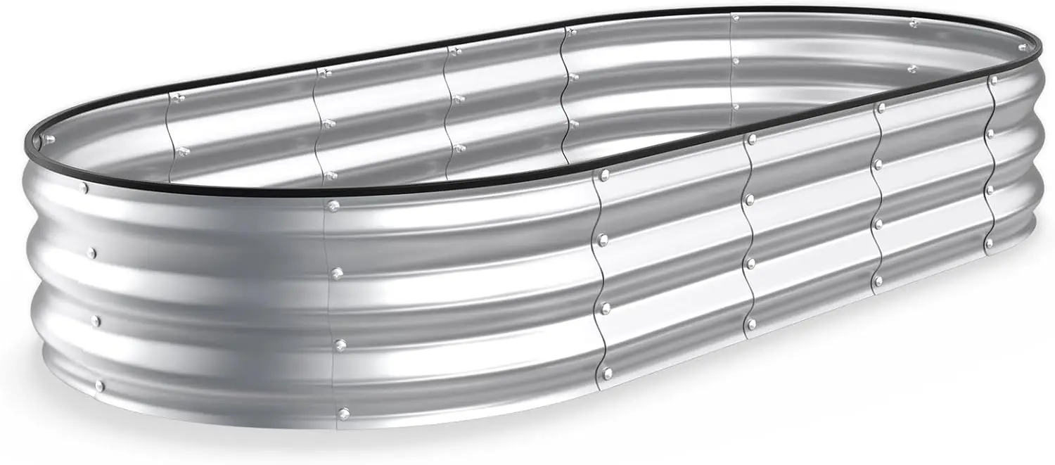 6x3x1 Galvanized Metal Raised Garden Bed for Vegetables, Herbs
6x3x1 Galvanized Metal Raised Garden Bed for Vegetables, Herbs