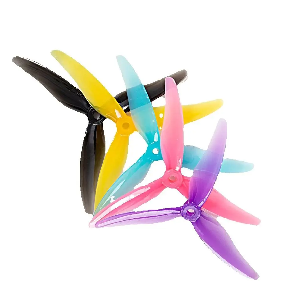 Gemfan Hurricane 51477 5.1in 3-Blade FPV Props 4Pairs, 4S/6S High-Speed Upgrade for Nazgul5/LAL5 5in Freestyle Racing Drones
Gemfan Hurricane 51477 5.1in 3-Blade FPV Props 4Pairs, 4S/6S High-Speed Upgrade for Nazgul5/LAL5 5in Freestyle Racing Drones