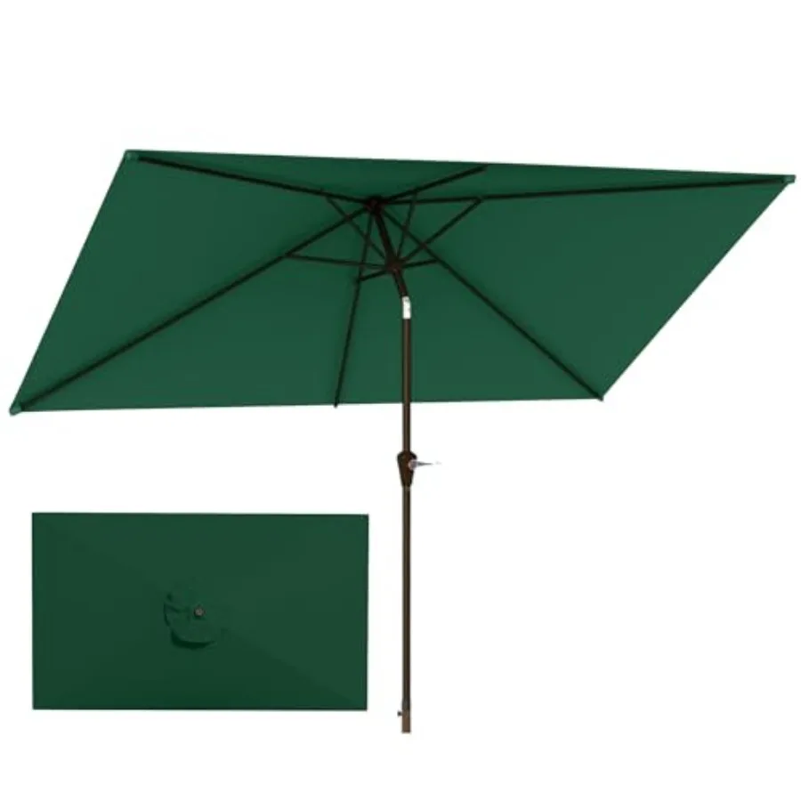 6.5'x10' Rectangular Patio Outdoor Umbrella, Large Coverage with Push-Button Tilt and UV Protection, Sturdy Ribs for Deck, Lawn
6.5'x10' Rectangular Patio Outdoor Umbrella, Large Coverage with Push-Button Tilt and UV Protection, Sturdy Ribs for Deck, Lawn