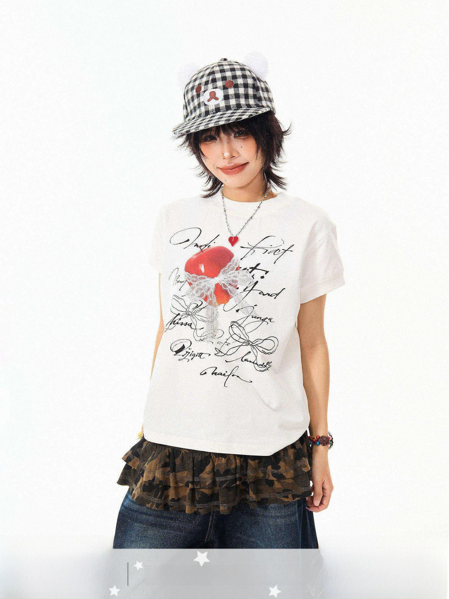 Женская футболка MAIKAO с американским кружевным принтом, повседневная, свободного кроя, с коротким рукавом, стандартной длины, летний топ
Женская футболка MAIKAO с американским кружевным принтом, повседневная, свободного кроя, с коротким рукавом, стандартной длины, летний топ