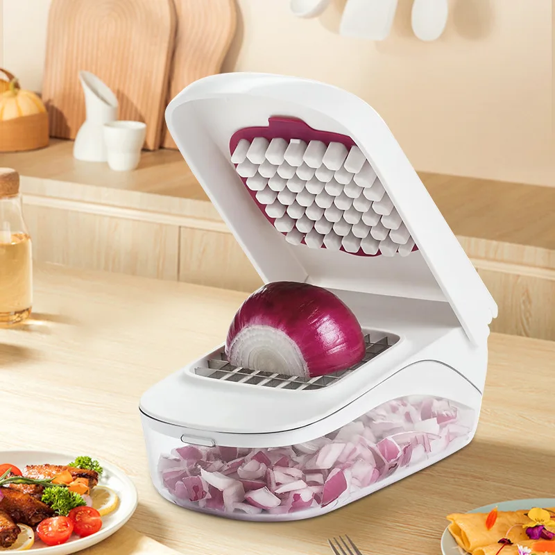 1pc Multi Function Vegetable Cutter Grater Onion Dicer Fruit Slicer Kitchen Chopper for Home Cooking Food Preparation
1pc Multi Function Vegetable Cutter Grater Onion Dicer Fruit Slicer Kitchen Chopper for Home Cooking Food Preparation
