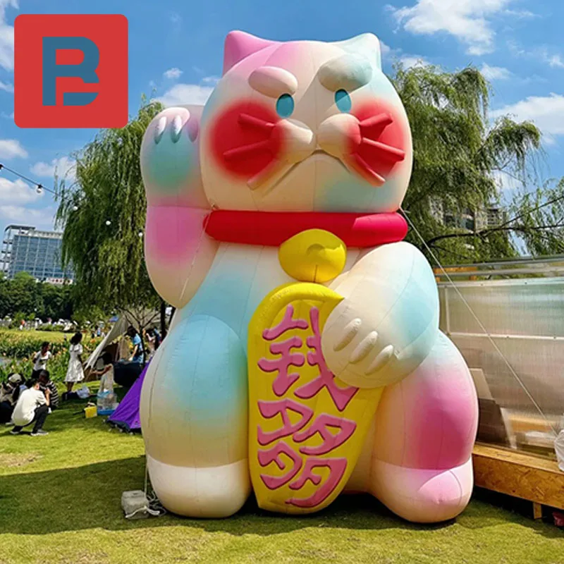 Надувная мультяшная воздушная модель Lucky Cat, пятицветная Cat Mall Atrium, открытый рынок, тема, дренаж для парковой карты
Надувная мультяшная воздушная модель Lucky Cat, пятицветная Cat Mall Atrium, открытый рынок, тема, дренаж для парковой карты