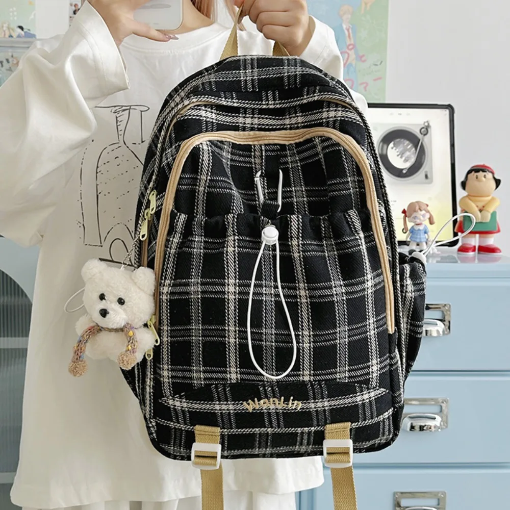 New Large-capacity Plaid Pattern College Style Fresh and Cute Wind Backpack Light and Versatile New Mori Bag Multi-function
New Large-capacity Plaid Pattern College Style Fresh and Cute Wind Backpack Light and Versatile New Mori Bag Multi-function