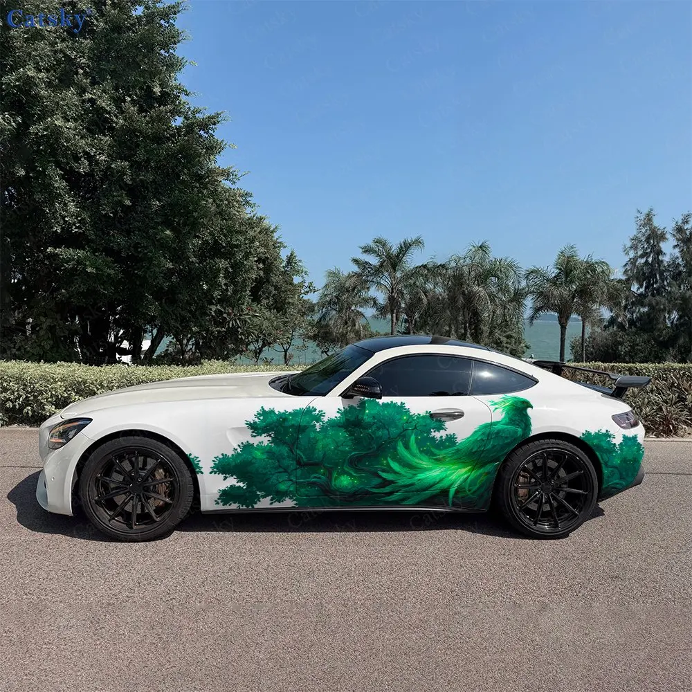 2pcs Emerald Forest Phoenix Car Side Wraps, Self-Adhesive PVC Waterproof & Scratch-Resistant Stickers, Car Accessory Gift
2pcs Emerald Forest Phoenix Car Side Wraps, Self-Adhesive PVC Waterproof & Scratch-Resistant Stickers, Car Accessory Gift