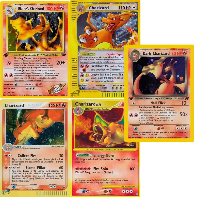5 шт., Diy Charizard Foil PTCG, игровая коллекция, карманные карты, торговые монстры, сменные карты в стиле аниме, подарки для мальчиков, быстрая доставка
5 шт., Diy Charizard Foil PTCG, игровая коллекция, карманные карты, торговые монстры, сменные карты в стиле аниме, подарки для мальчиков, быстрая доставка
