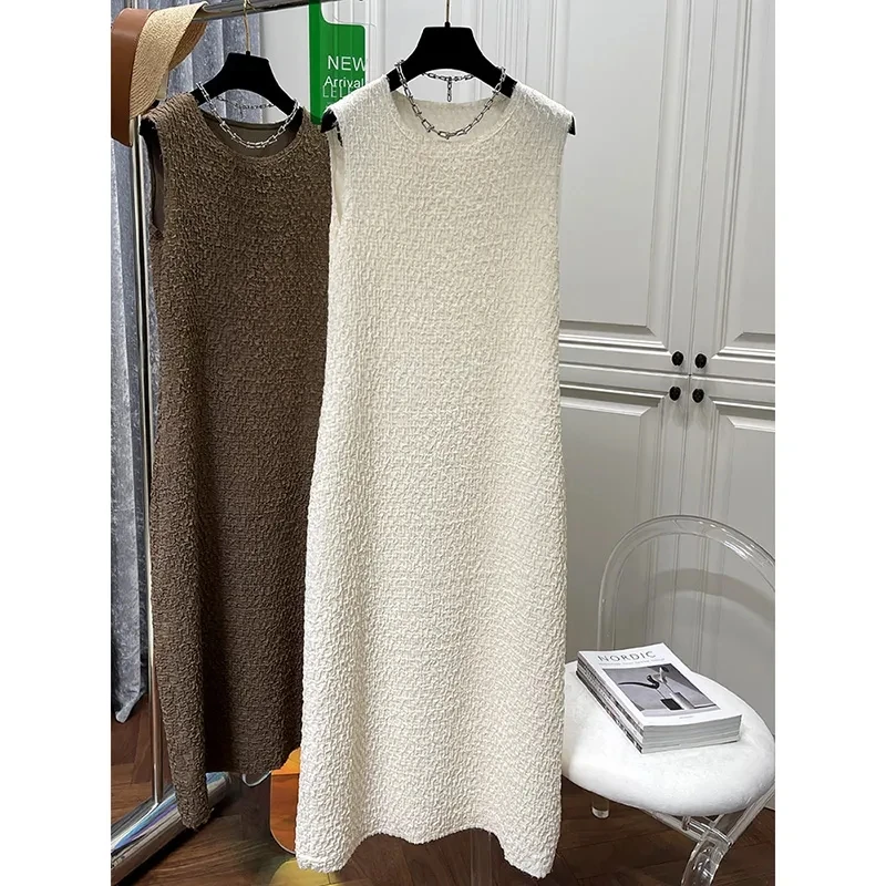 plus Size Women's round Neck Sleeveless Dress Korean Style Commute A-Line Skirt Loose Fit Base Layer Vest Summer Dress
plus Size Women's round Neck Sleeveless Dress Korean Style Commute A-Line Skirt Loose Fit Base Layer Vest Summer Dress