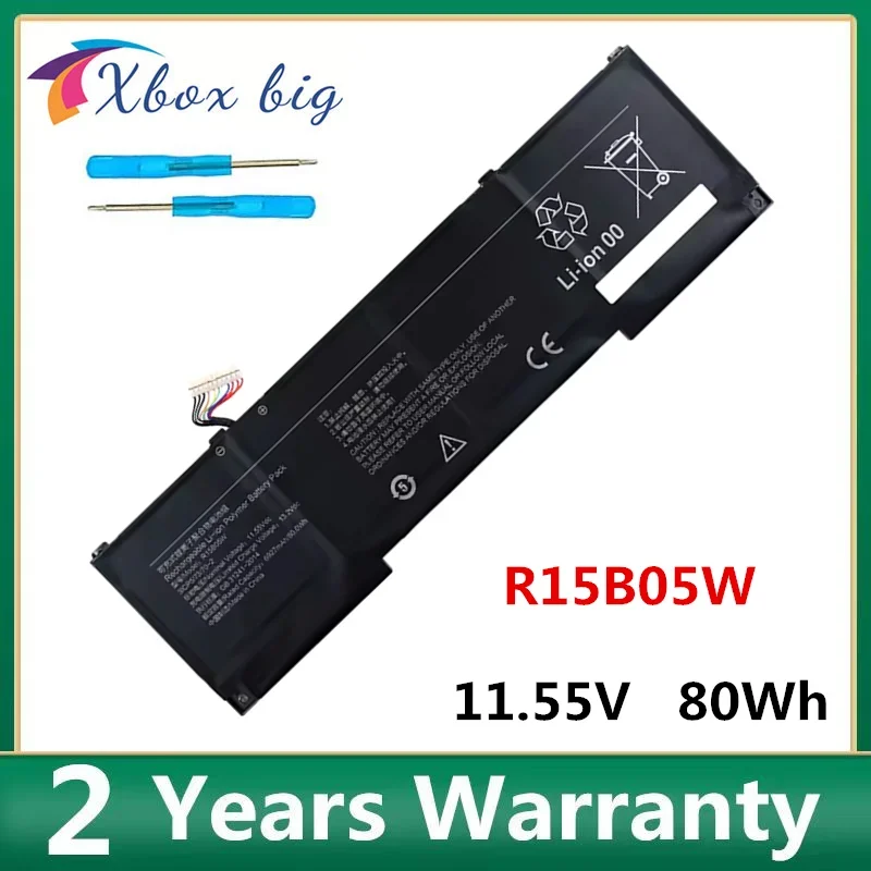 R15B05W New Laptop Battery For Xiaomi Pro X15 2021Series Notebook 31CP5/73/70-2 11.55V 6927mAh 80wh Notebook
R15B05W New Laptop Battery For Xiaomi Pro X15 2021Series Notebook 31CP5/73/70-2 11.55V 6927mAh 80wh Notebook