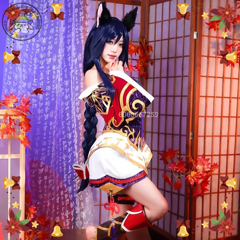 Game The Nine-Tailed Fox Cosplay Costume Anime Ahri Classic Role Playing Sexy Outfit Dress for Women Comic Con Halloween Party
Game The Nine-Tailed Fox Cosplay Costume Anime Ahri Classic Role Playing Sexy Outfit Dress for Women Comic Con Halloween Party