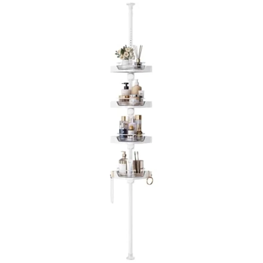 360° Rotating Shower Caddy Tension Pole 4 Tiers Corner Shower Organizer for Bathroom Shelf Bathtub Adjustable Standing Shower R
360° Rotating Shower Caddy Tension Pole 4 Tiers Corner Shower Organizer for Bathroom Shelf Bathtub Adjustable Standing Shower R