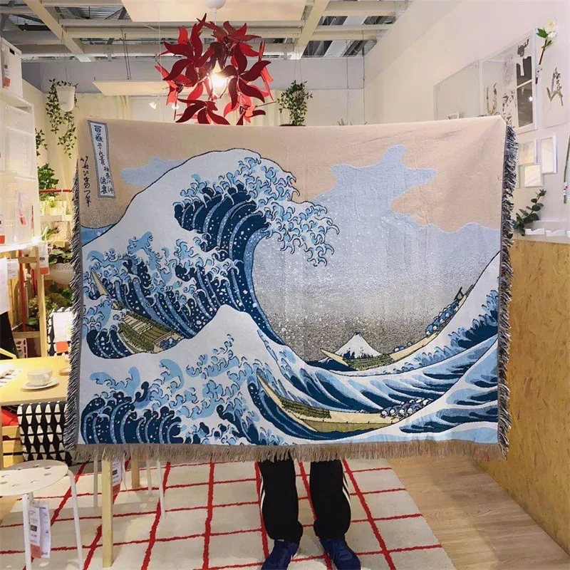 Japan Kanagawa Okura Art Woven Throw Blanket Tassel Fringe Soft Cozy Blanket for Couch Sofa Bed Home Decor Wall Hanging Tapestry
Japan Kanagawa Okura Art Woven Throw Blanket Tassel Fringe Soft Cozy Blanket for Couch Sofa Bed Home Decor Wall Hanging Tapestry