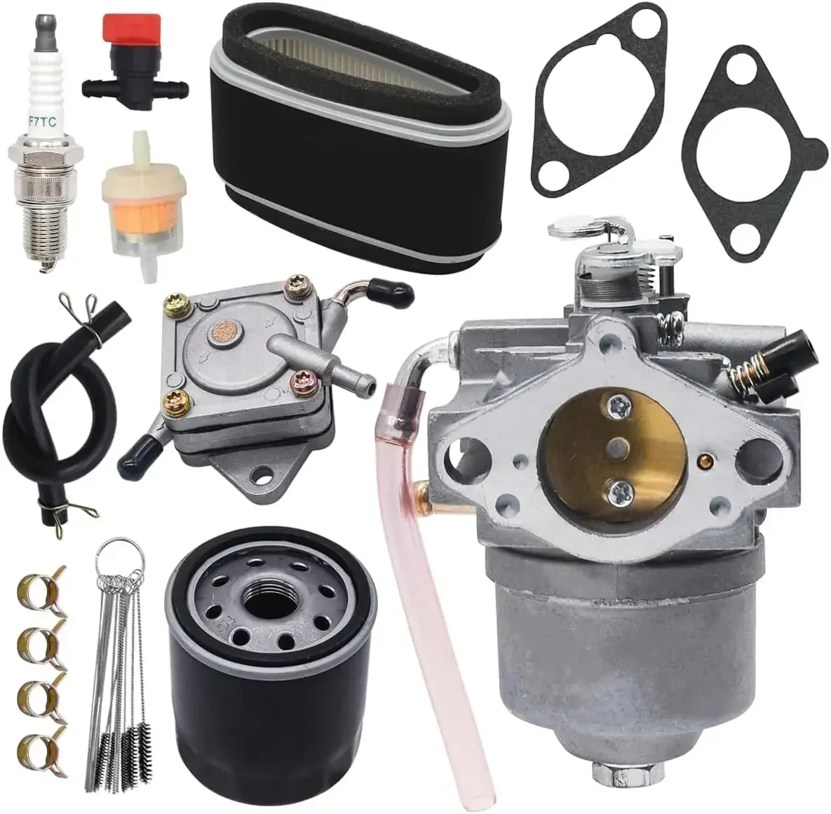Carburetor Compatible with for Kawasaki FC420V Replace 15003-2349 15003-2347 with Air Filter Oil Filter and Gaskets
Carburetor Compatible with for Kawasaki FC420V Replace 15003-2349 15003-2347 with Air Filter Oil Filter and Gaskets