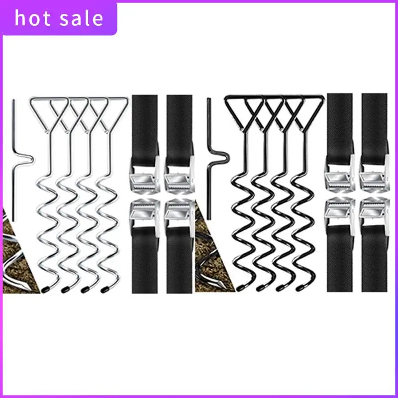 COFA-4 Ground Anchors,9-Piece Set,Attachment For Trampoline,Of 1 Cm Diameter Steel For Screwing,4 Straps And Turning Aid
COFA-4 Ground Anchors,9-Piece Set,Attachment For Trampoline,Of 1 Cm Diameter Steel For Screwing,4 Straps And Turning Aid