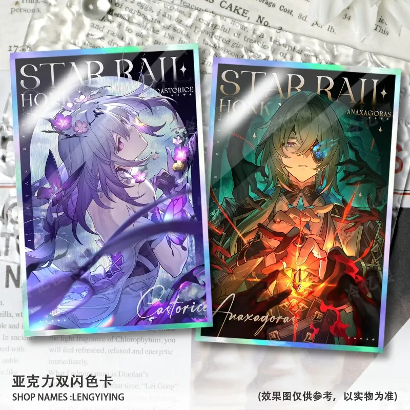Game Anime Honkai: Star Rail Cosplay Anaxagoras Castorice Phainon Mydei Tribios Acrylic Double Flash Cardboard Card Gifts
Game Anime Honkai: Star Rail Cosplay Anaxagoras Castorice Phainon Mydei Tribios Acrylic Double Flash Cardboard Card Gifts