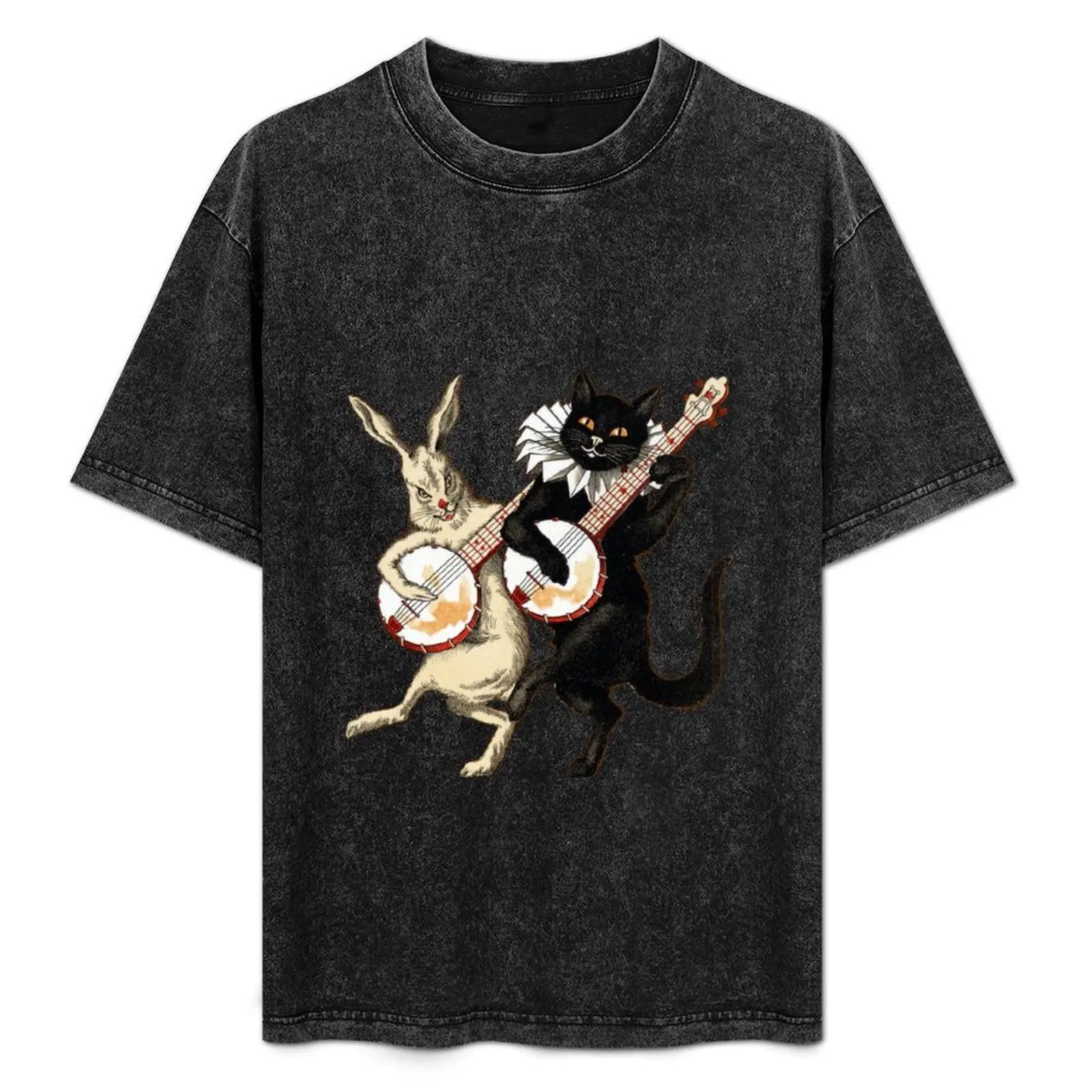 Funny Vintage Cat Rabbit Dancing and Playing Banjo T-Shirt Comfortable Work Wear Tee
Funny Vintage Cat Rabbit Dancing and Playing Banjo T-Shirt Comfortable Work Wear Tee