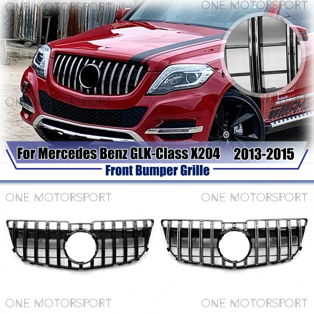 Chrome Silver GTR Style Front Bumper Grille For Mercedes Benz GLK-Class X204 2013-2015 GLK250 GLK300 GLK350 Black Upper Grille
Chrome Silver GTR Style Front Bumper Grille For Mercedes Benz GLK-Class X204 2013-2015 GLK250 GLK300 GLK350 Black Upper Grille