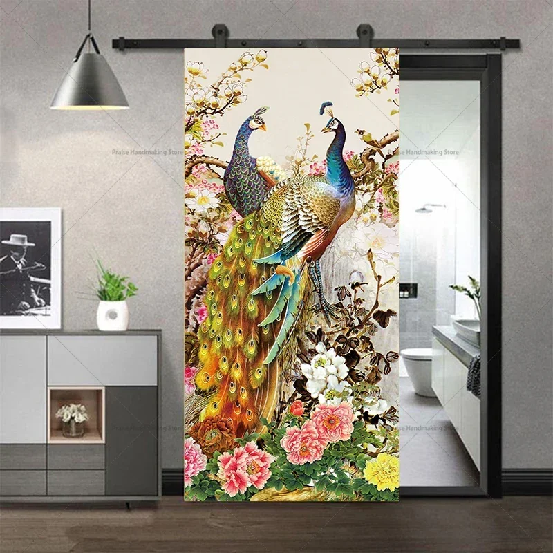 Chinese Style Peacock Door Stickers Removable Waterproof Pvc Home Decoration Mural Entrance Corridor Decoration Stickers
Chinese Style Peacock Door Stickers Removable Waterproof Pvc Home Decoration Mural Entrance Corridor Decoration Stickers