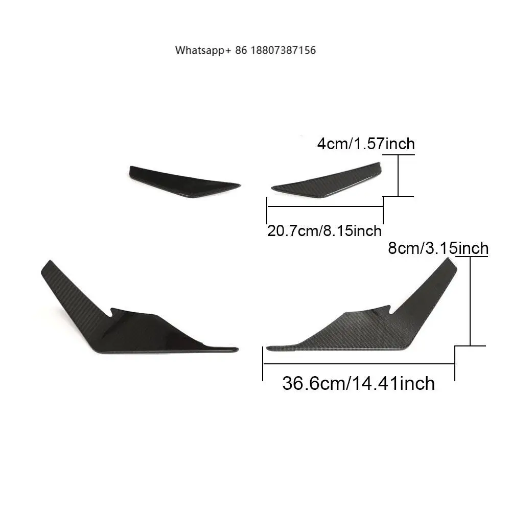 Dry Carbon Fiber Front Bumper Canards forAudi R8 V10 2023
Dry Carbon Fiber Front Bumper Canards forAudi R8 V10 2023
