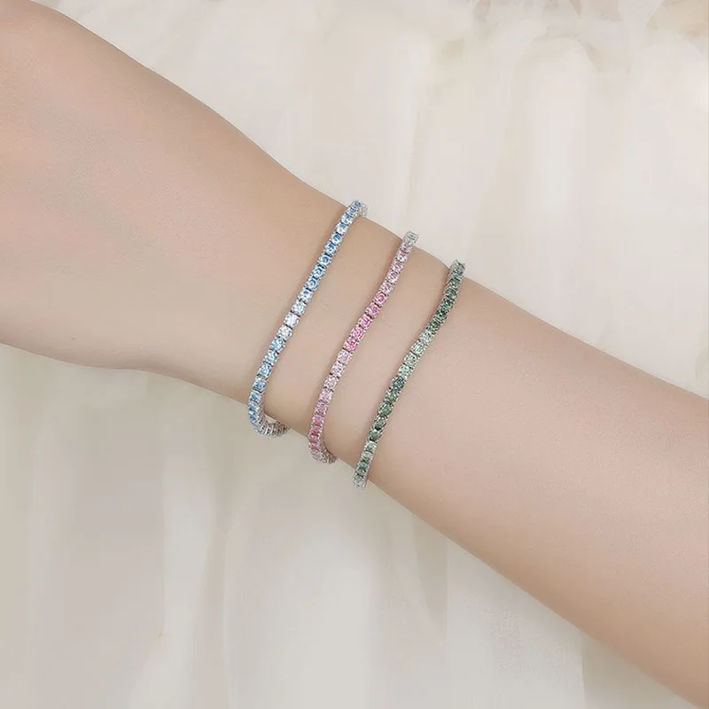 Viora Jewelry Luxury Solid Platinum PT950 Rhinestone Gradient Moissanite Diamond Bracelet Personalized All-match Full Diamond Br
Viora Jewelry Luxury Solid Platinum PT950 Rhinestone Gradient Moissanite Diamond Bracelet Personalized All-match Full Diamond Br