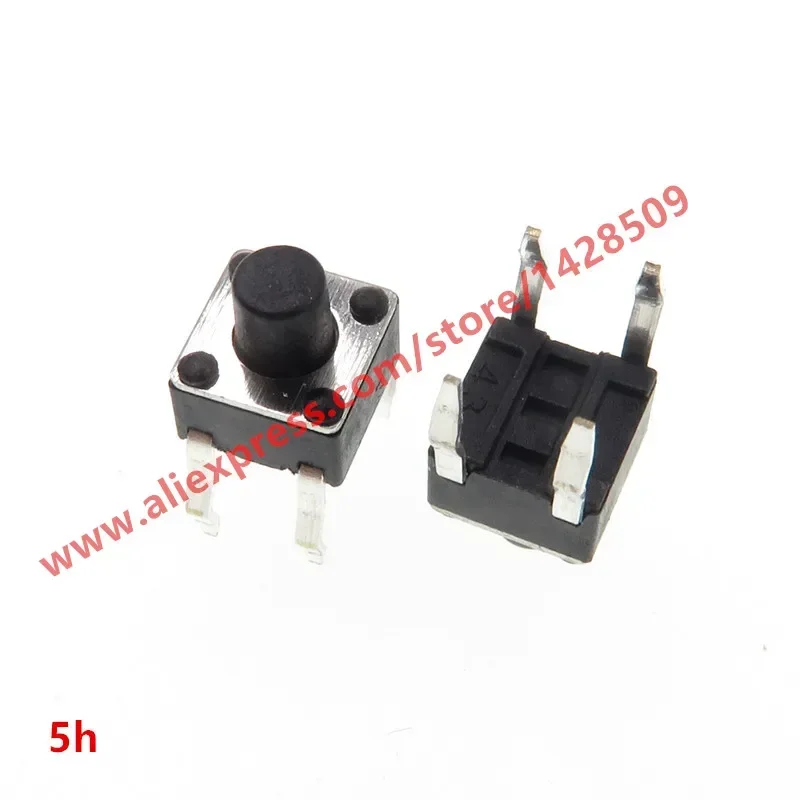 800pcs 4.5*4.5*5mm 4pin DIP Black Micro Push Button Tactile Tact Momentary Electronic Switch
800pcs 4.5*4.5*5mm 4pin DIP Black Micro Push Button Tactile Tact Momentary Electronic Switch