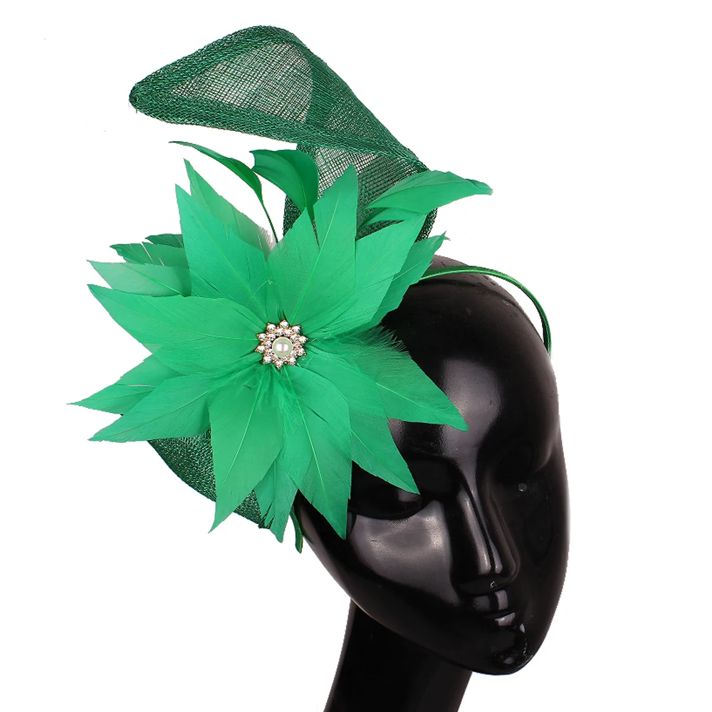 Green Feather Flower Headband with Rhinestone Cloth Hair Bands Beautiful Women Girls Hair Clip Accessories for Birthday Party
Green Feather Flower Headband with Rhinestone Cloth Hair Bands Beautiful Women Girls Hair Clip Accessories for Birthday Party