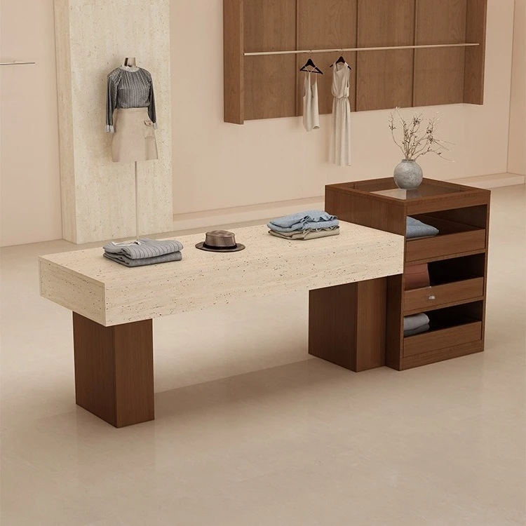 Clothing store Nakashimadai display table, shopping mall decoration cabinet, ancient style flowing water platform women's clothi
Clothing store Nakashimadai display table, shopping mall decoration cabinet, ancient style flowing water platform women's clothi