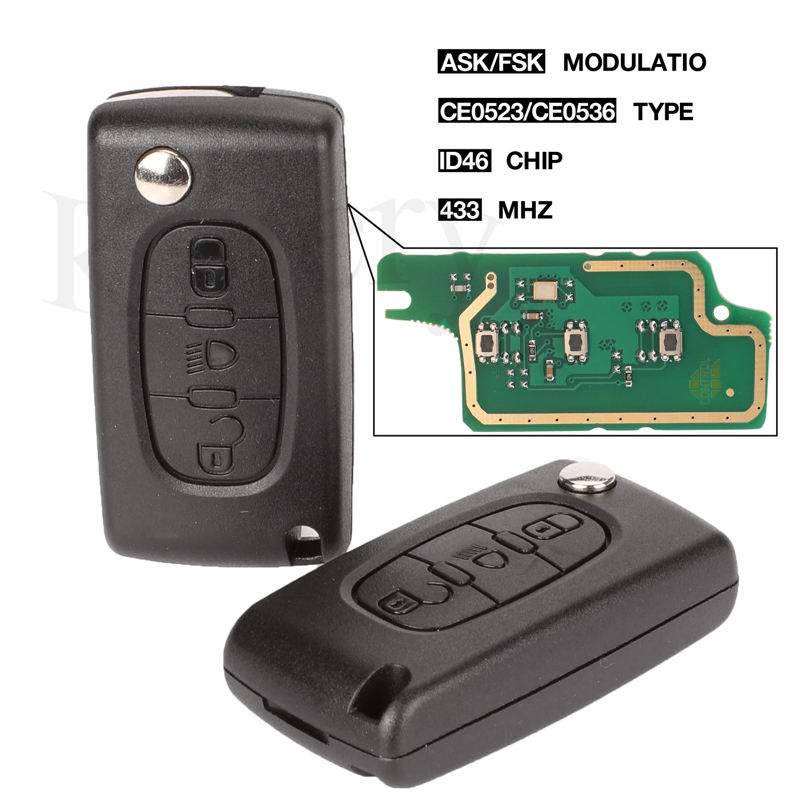 Kutery Ce0523 Ce0536 ASK/FSK 433Mhz ID46 для Peugeot 407 307 308 607 3 кнопки с дистанционным управлением Fob Автомобильный ключ VA2/HU83 Blade
Kutery Ce0523 Ce0536 ASK/FSK 433Mhz ID46 для Peugeot 407 307 308 607 3 кнопки с дистанционным управлением Fob Автомобильный ключ VA2/HU83 Blade