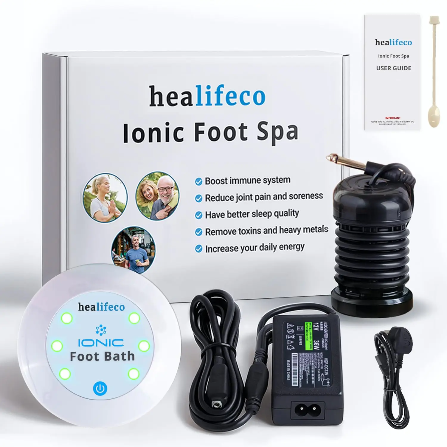 Ionic Foot Spa Detox Machine - Removes Toxins & Heavy Metals, Activates 2000 Nodes for Easy Home Use
Ionic Foot Spa Detox Machine - Removes Toxins & Heavy Metals, Activates 2000 Nodes for Easy Home Use