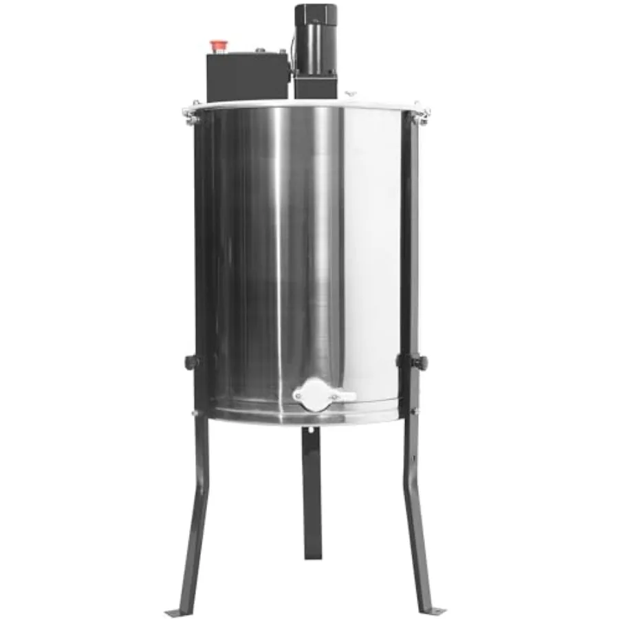 Electric honey extractor for beekeeping: 8-frame rack 4 deep food-grade stainless steel silver powered honeycomb drum spinner w
Electric honey extractor for beekeeping: 8-frame rack 4 deep food-grade stainless steel silver powered honeycomb drum spinner w