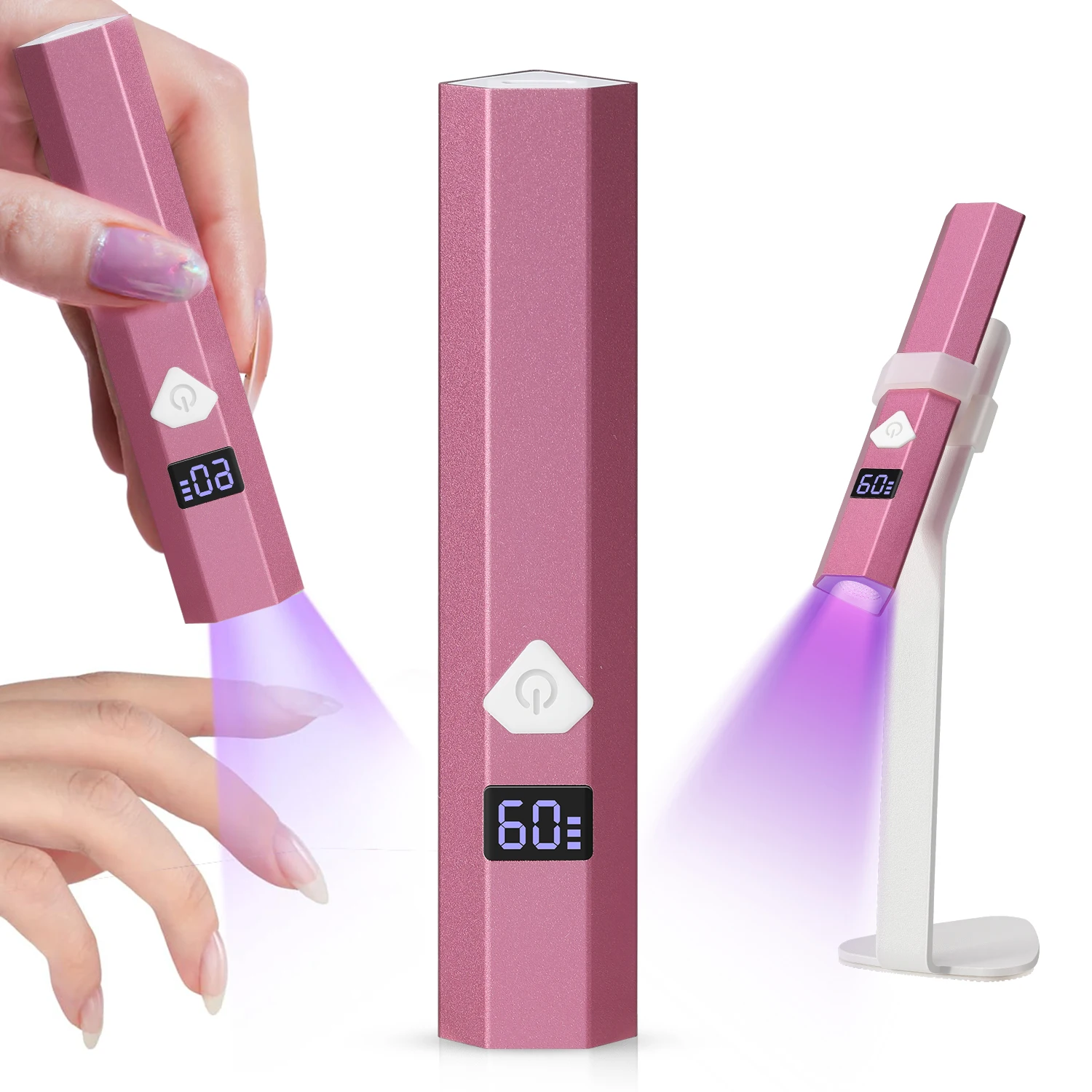 DianaBeauty Handheld Nail Lamp Mini Lamp for Nail Rechargeable Manicure Lamp with Digital Display and Holder Nail Salon Tools
DianaBeauty Handheld Nail Lamp Mini Lamp for Nail Rechargeable Manicure Lamp with Digital Display and Holder Nail Salon Tools