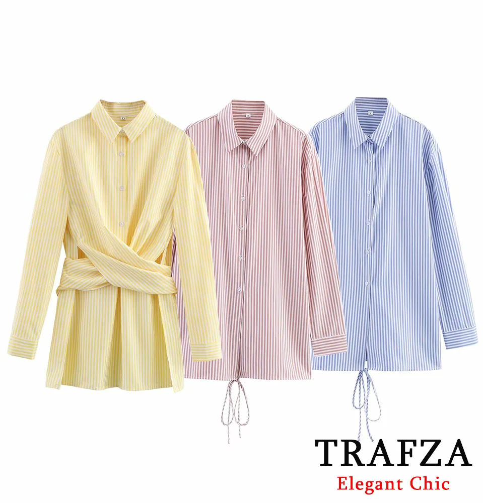 TRAFZA-Women Casual Shirts Lapel Buttons Long Sleeve Shirt Yellow Pink Blue 2025 New Spring Fashion Simple Commuter Cute Shirts
TRAFZA-Women Casual Shirts Lapel Buttons Long Sleeve Shirt Yellow Pink Blue 2025 New Spring Fashion Simple Commuter Cute Shirts