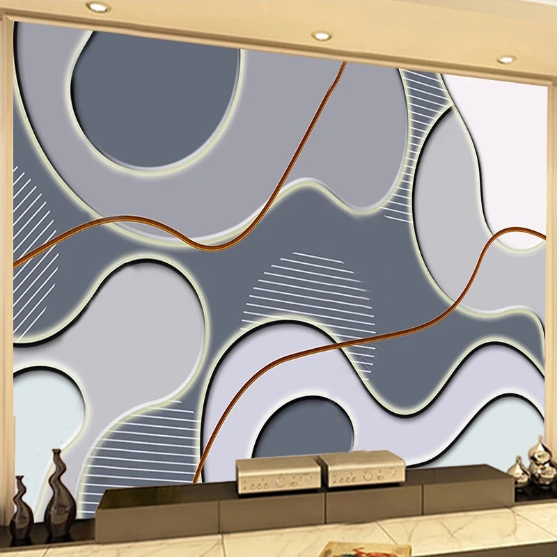Custom Wall Mural Light Luxury Simple Geometric Lines European Abstract Wallpaper Living Room Sofa TV Background Wall Home Decor
Custom Wall Mural Light Luxury Simple Geometric Lines European Abstract Wallpaper Living Room Sofa TV Background Wall Home Decor