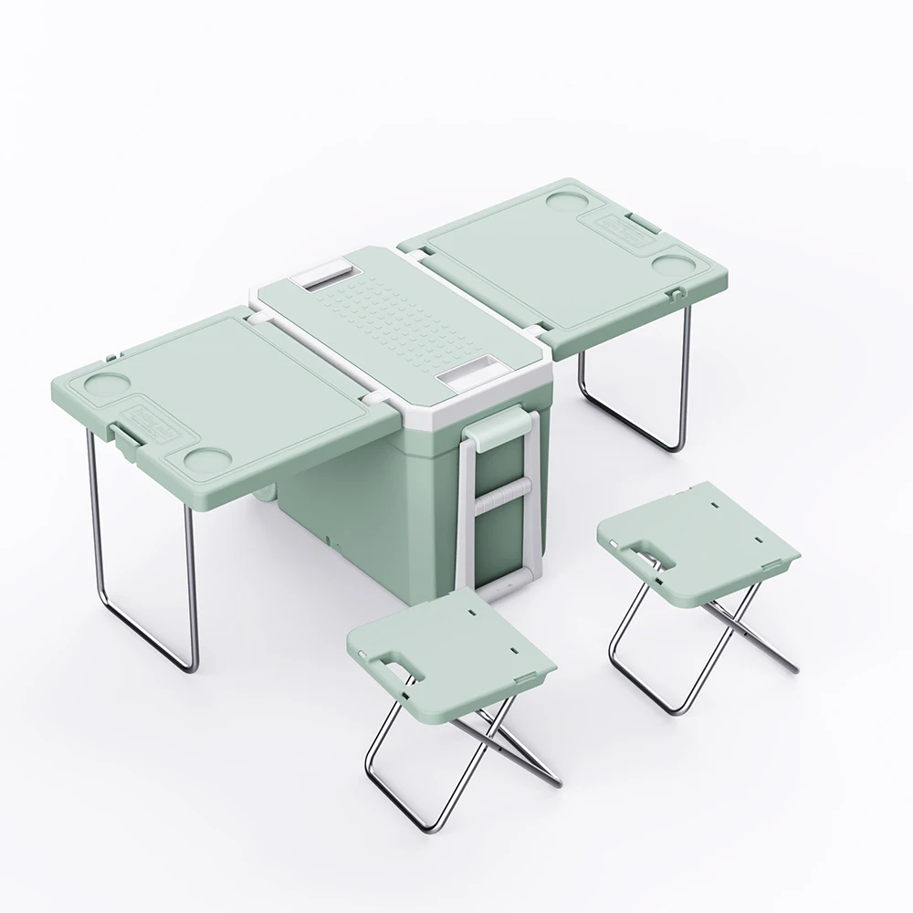 Plastic Outdoor Camping ICE Cooling Boxes With Table Folded Cooler Box With Stool Cooler Box Picnic Table 
Plastic Outdoor Camping ICE Cooling Boxes With Table Folded Cooler Box With Stool Cooler Box Picnic Table