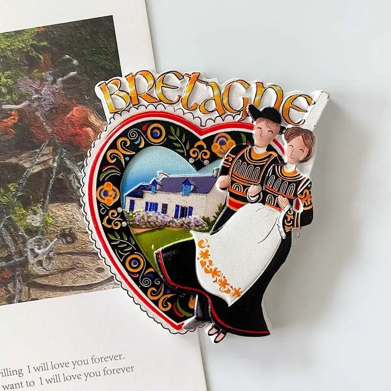 French Creative Travel Souvenir Fridge Magnet Rural Scenery Cultural Tourism Gift Personalized Retro Magnet
French Creative Travel Souvenir Fridge Magnet Rural Scenery Cultural Tourism Gift Personalized Retro Magnet