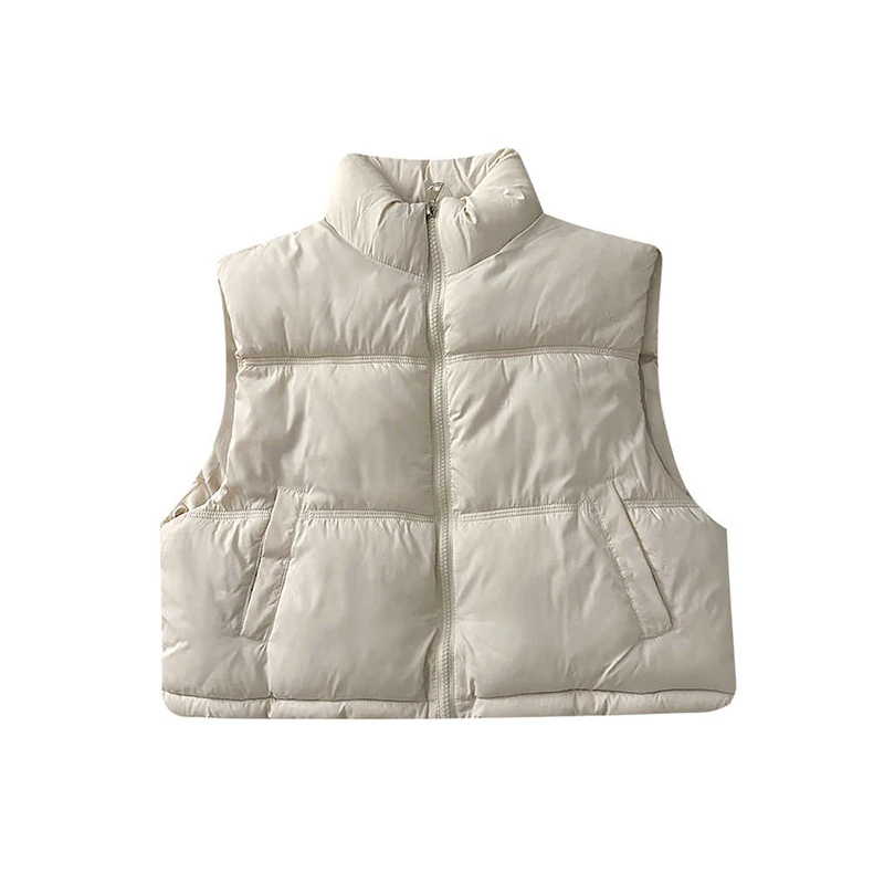 Women's Stand Up Collar Vest Coats Autumn Winter New Sleeveless Cotton Jacket Korean Versatile Thickened Zipper Waistcoat
Women's Stand Up Collar Vest Coats Autumn Winter New Sleeveless Cotton Jacket Korean Versatile Thickened Zipper Waistcoat