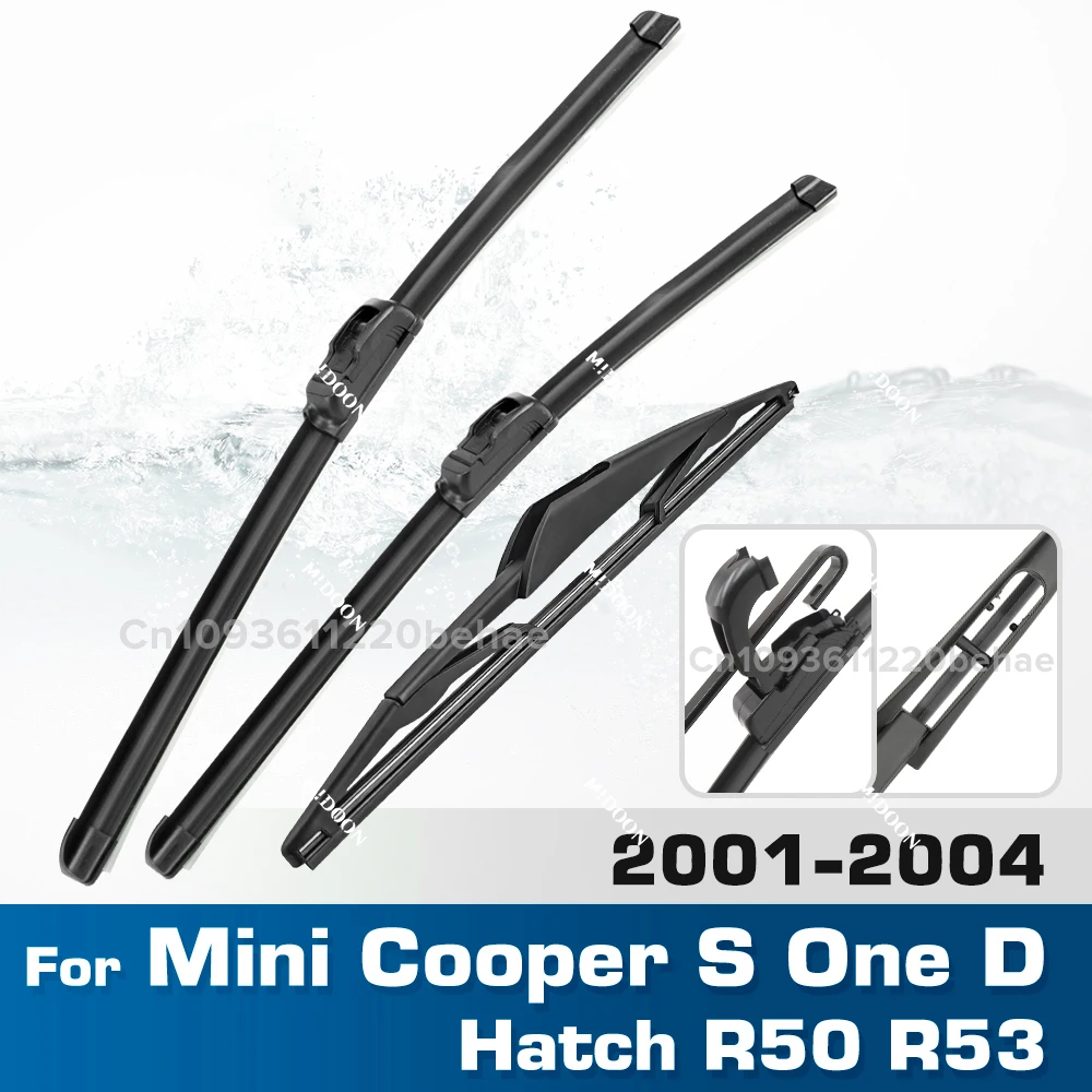 For Mini Cooper S One D Hatch R50 R53 2001 - 2004 Windshield Windscreen Wiper Front & Rear Wiper Blades Set 19"+18“+12”
For Mini Cooper S One D Hatch R50 R53 2001 - 2004 Windshield Windscreen Wiper Front & Rear Wiper Blades Set 19"+18“+12”