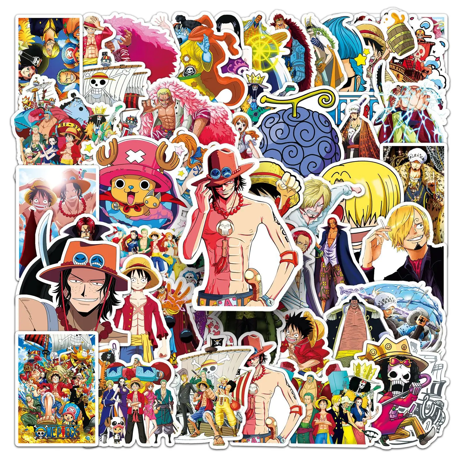 50PCS One Piece Luffy Stickers Anime Decals Toys DIY Notebook Motorcycle Skateboard Phone Waterproof Cartoon Sticker Packs
50PCS One Piece Luffy Stickers Anime Decals Toys DIY Notebook Motorcycle Skateboard Phone Waterproof Cartoon Sticker Packs