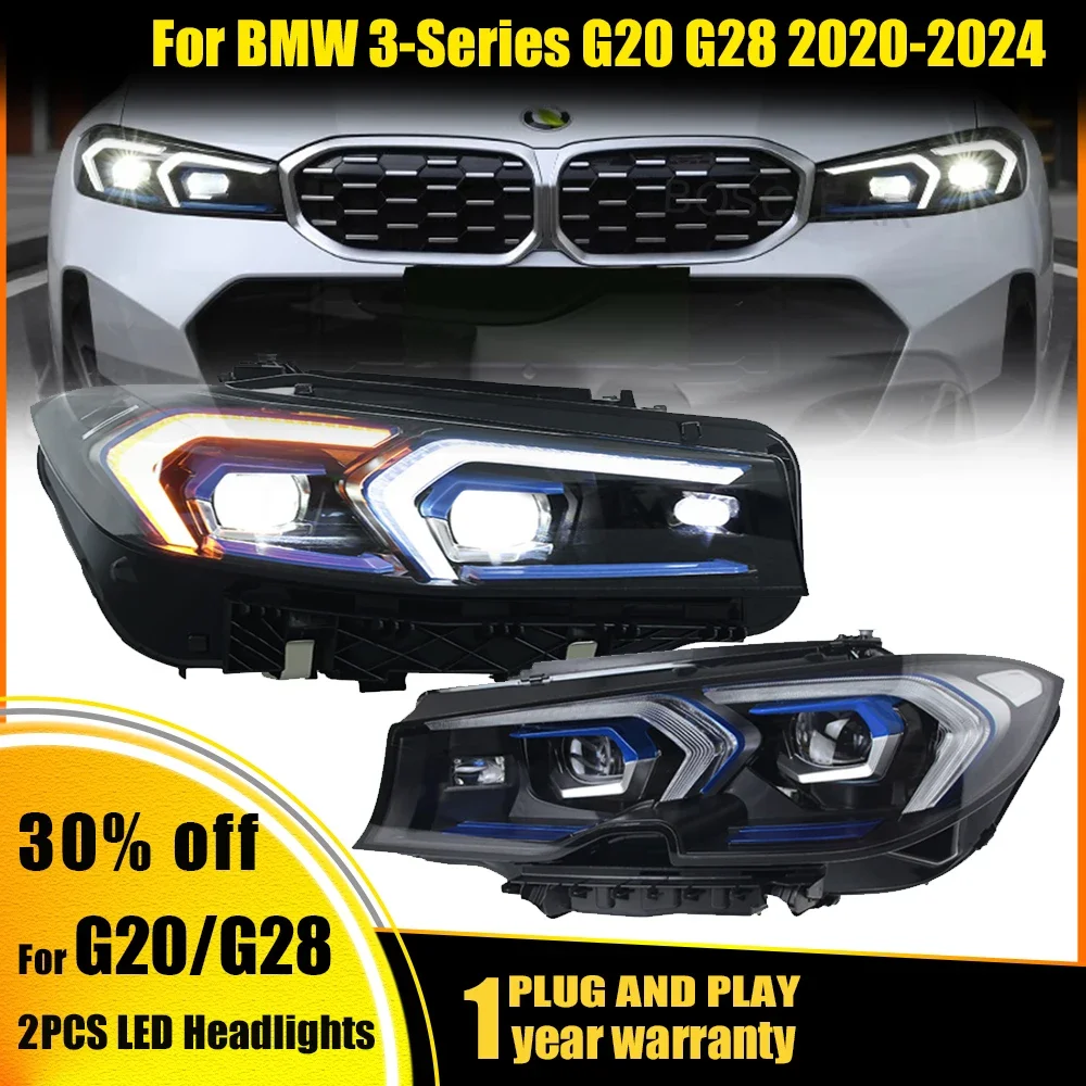 Светодиодные фары для BMW 3-Series G20 G28, фары 2020-2024, проектор AngelEye, сигнал DRL, автомобильные аксессуары, Стайлинг автомобиля
Светодиодные фары для BMW 3-Series G20 G28, фары 2020-2024, проектор AngelEye, сигнал DRL, автомобильные аксессуары, Стайлинг автомобиля