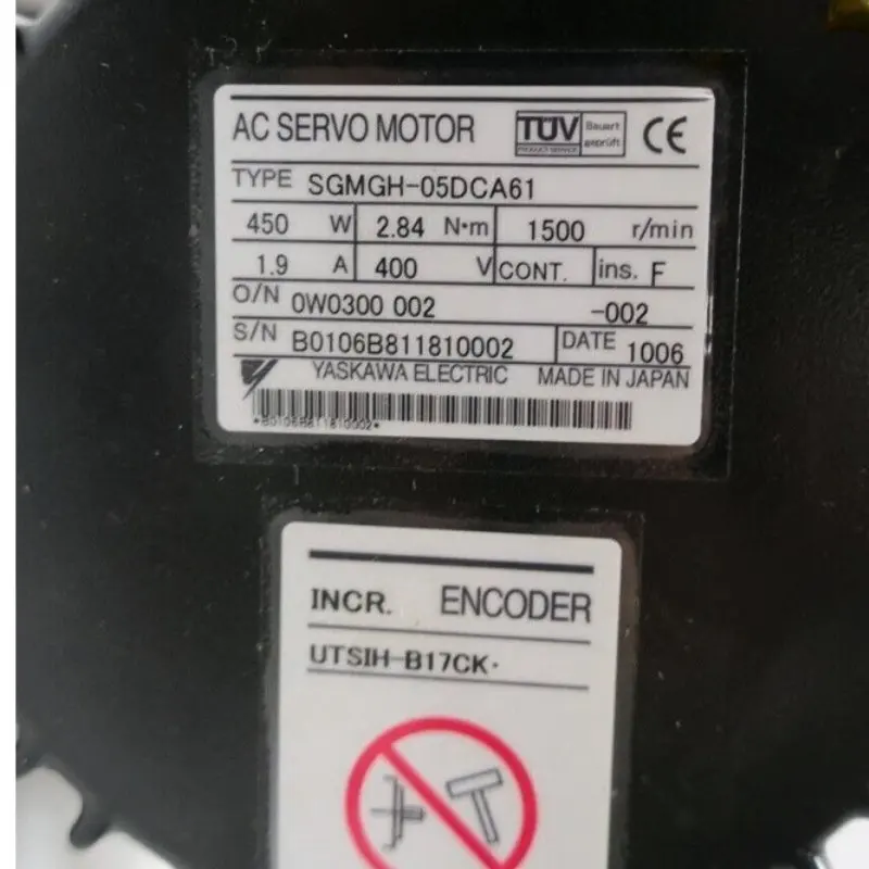 New In Box Yaskawa SGMGH-05DCA61 Servo Motor 1 Year Warranty
New In Box Yaskawa SGMGH-05DCA61 Servo Motor 1 Year Warranty